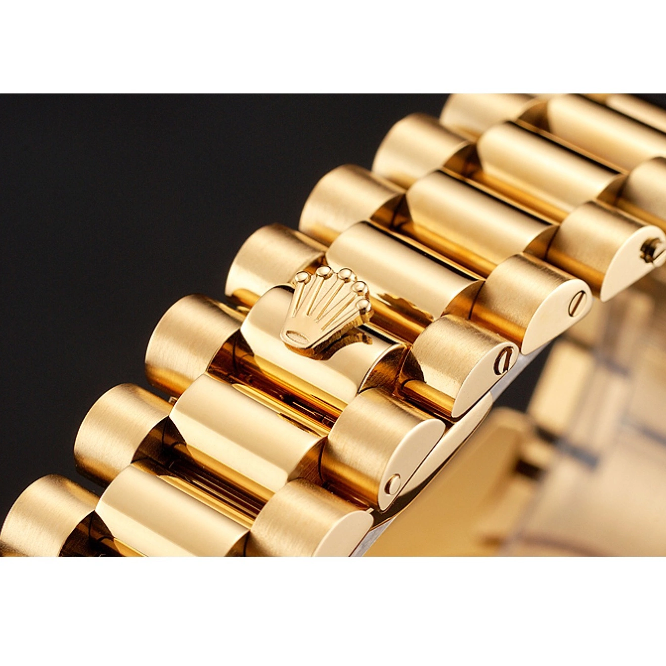 Rolex copies cheap Champagne Diamond Rolex Dial Bracelet Gold Bezel 1454099 Swiss Day-Date 0630